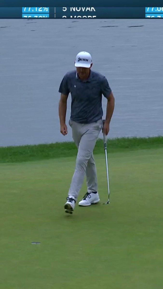 When the putter is working, you bow to it 🤷🏼‍♂️ TravelersChamp PGA TOUR