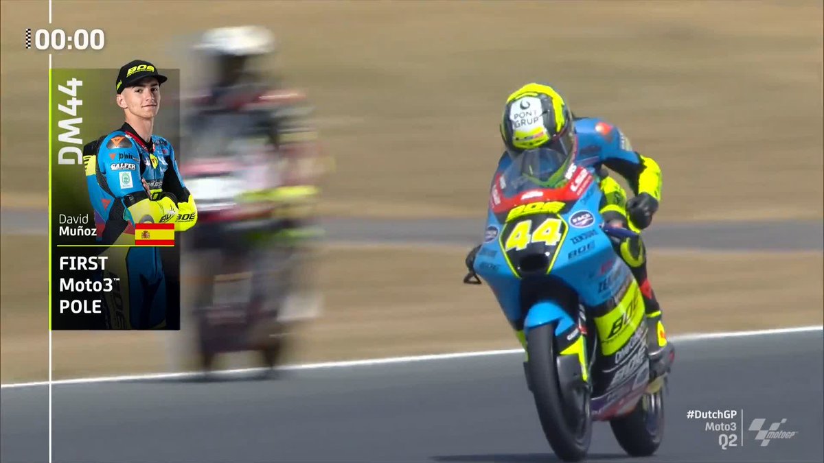 A FIRST-EVER pole position for David Muรฑoz! ๐๐๐ #DutchGP ๐ณ๐ฑ
