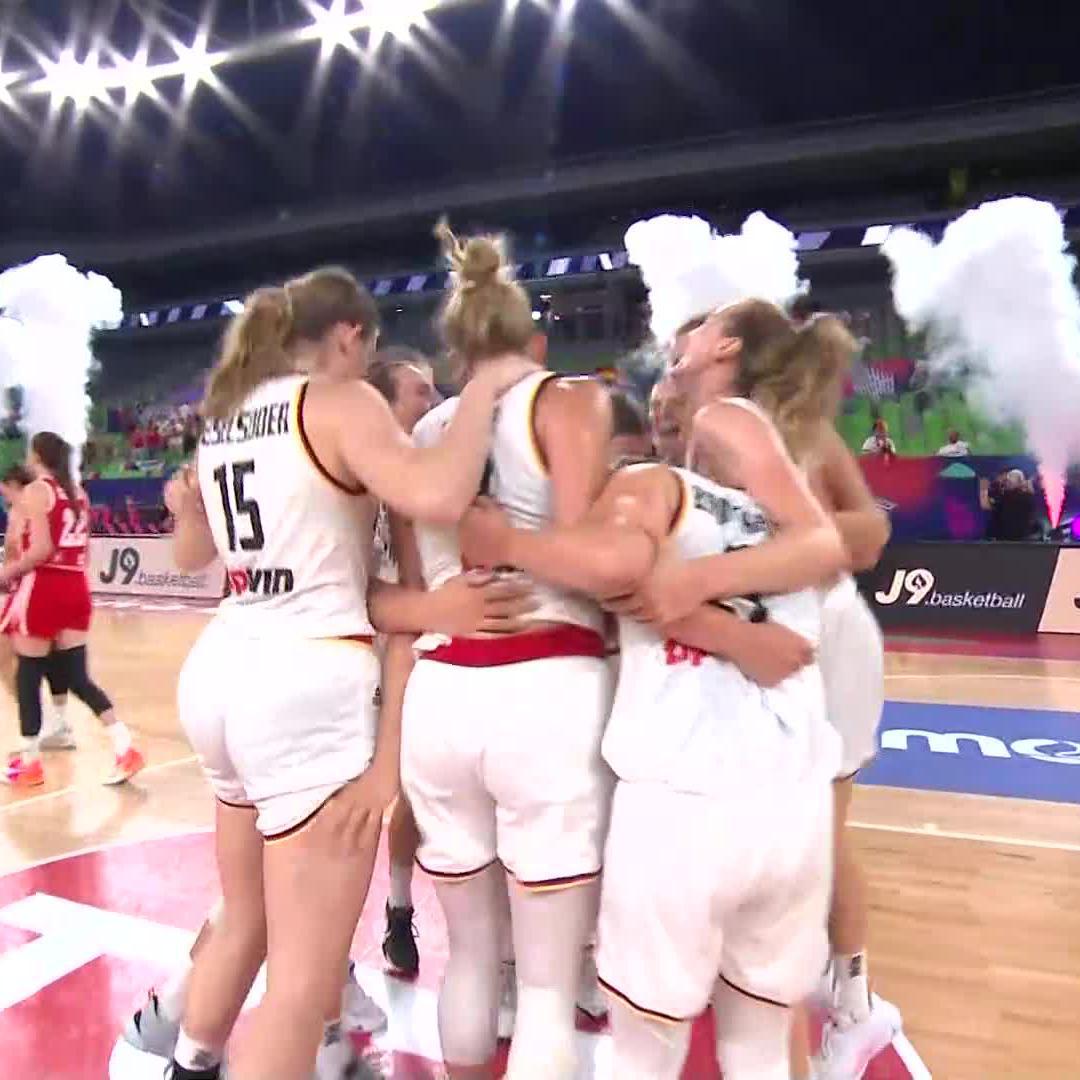 What an ending 🤯 Dt. Basketball Bund 🇩🇪 miraculously come back to win it and earn their ticket to the Olympic Qualifying Tournaments! 🎫 #EuroBasketWomen x #DareToDream