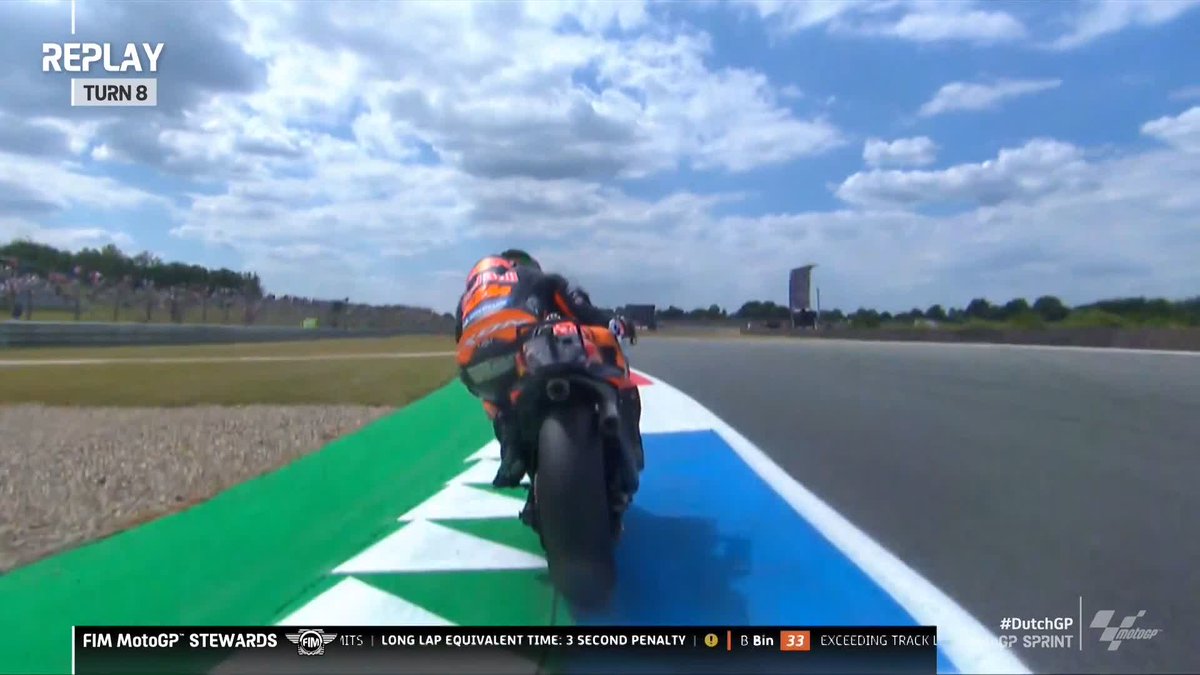 So so close... 🔎 Here's why Brad Binder got the 3 second penalty 👀 #DutchGP 🇳🇱