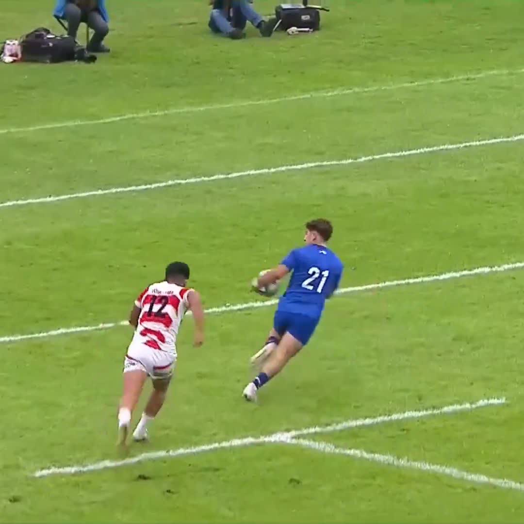 Teamwork makes the dream work ๐ค France Rugby with all the pace and power on display at #WorldRugbyU20s ๐ฌ๏ธ