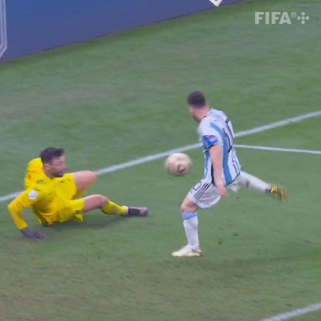 Por favor estas imágenes inéditas del segundo gol de Lionel en la Final del Mundo. 🥹🇦🇷