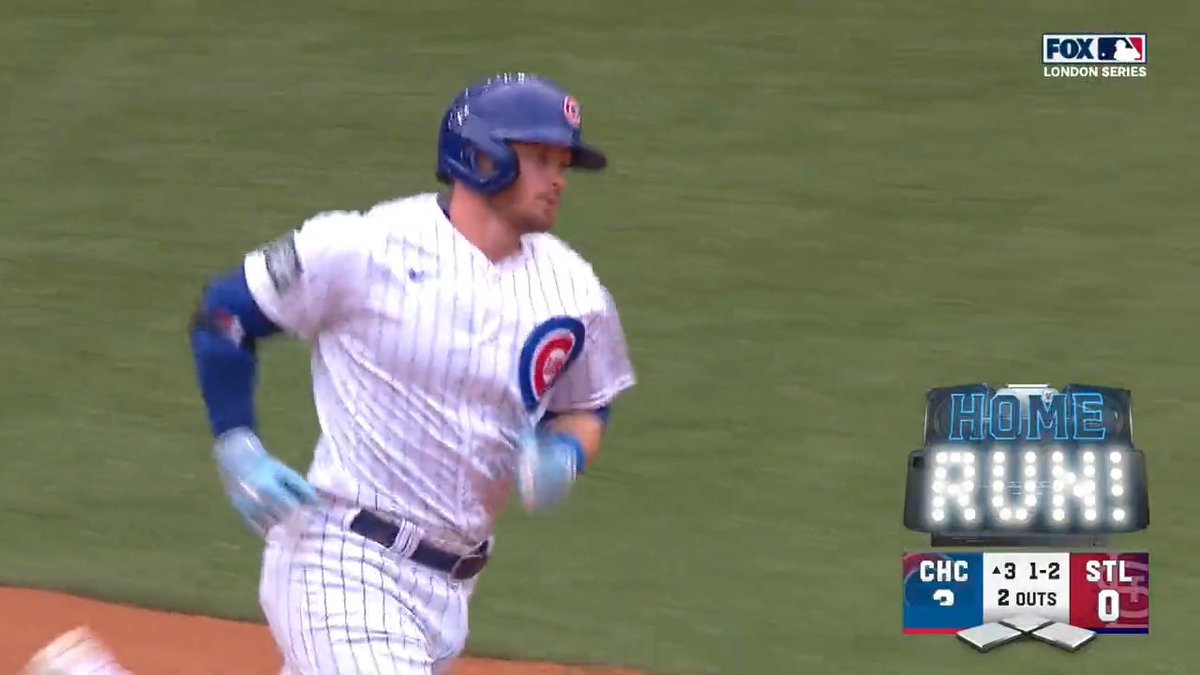 .Ian Happ wants to make sure everyone goes home with a souvenir!