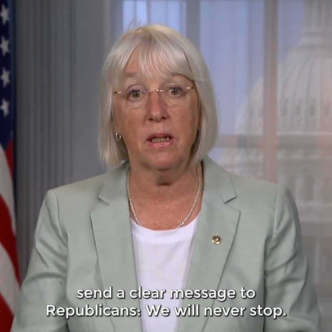 Today, on the one-year mark since the Dobbs decision, I need you to stand with me and speak out to send a clear message to Republicans: We will never stop. We won’t be quiet. We will not give up in the fight to protect a woman's right to make her own health care decisions.