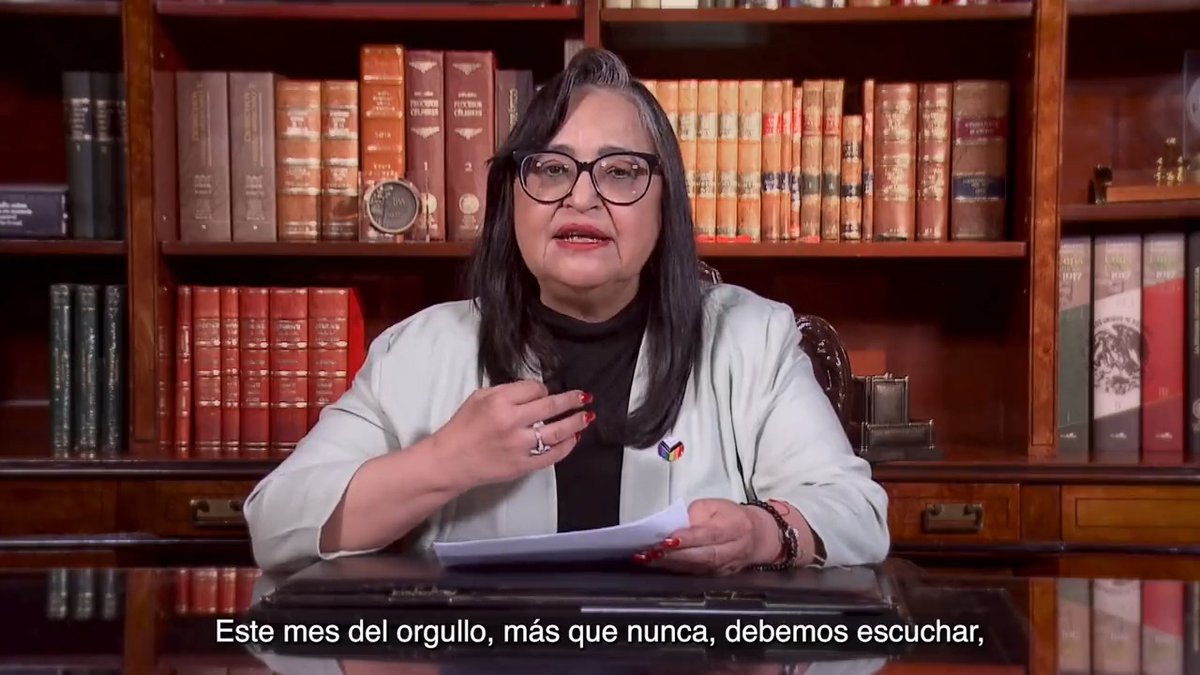 En el mes del orgullo la Ministra Norma Lucía Piña Hernández, Presidenta del #PJF, comparte: “Ya no más. Pongamos un alto infranqueable a las injusticias, violencias y discriminación en contra de las personas de la diversidad sexual y de género” #LaCorte @CJF_MX #Orgullo2023