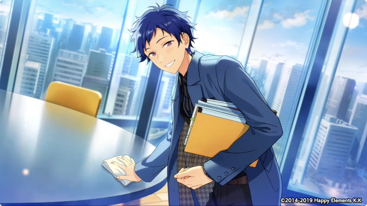 (2/2)【お知らせ】 ⭐5 伏見 弓弦のカードは開花前スチルが動く「エモーション」付き💓 アイドルストーリー[完全無欠の使用人]のスチルシーンでエモーションが発生するほか、弓弦のカードを獲得するとマイルームのイラスト表示で「エモーション」が選択可能になります♪ #あんスタ