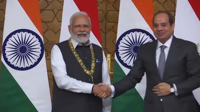 The epic success of PM Narendra Modi Ji as a statesman of global aura is now adorned with another honor as Egypt bestows its highest state honor, 'The Order of Nile Award,' on Modi Ji. Modi Ji is the only Indian PM to receive a maximum number of such awards from other countries.