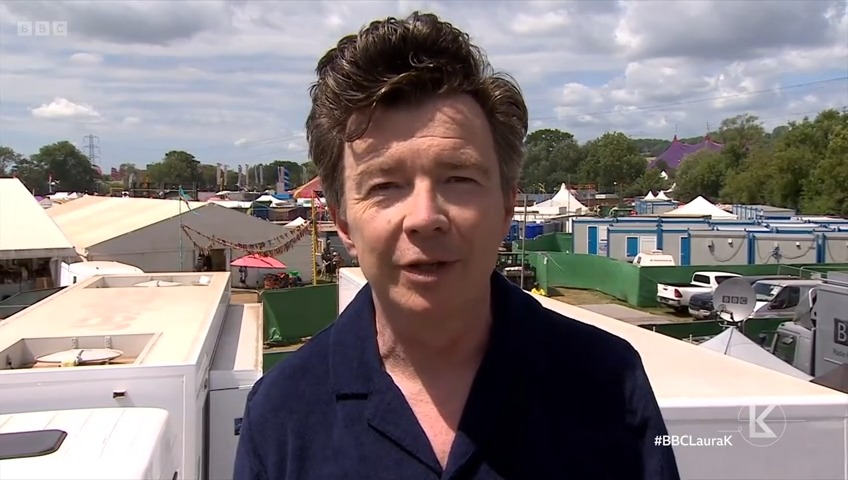 "As big and as amazing as Glastonbury is, it still ain't gonna make me cool" Singer Rick Astley tells #BBCLauraK he was "moved" by the reaction of the crowd to his Glastonbury set