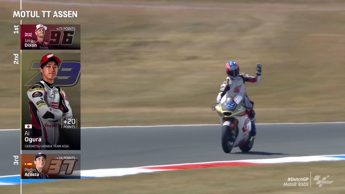 🙌 Ai Ogura, welcome back to the podium! 🥈 It's been a long road to recovery after preseason injury! 💪 #DutchGP 🇳🇱