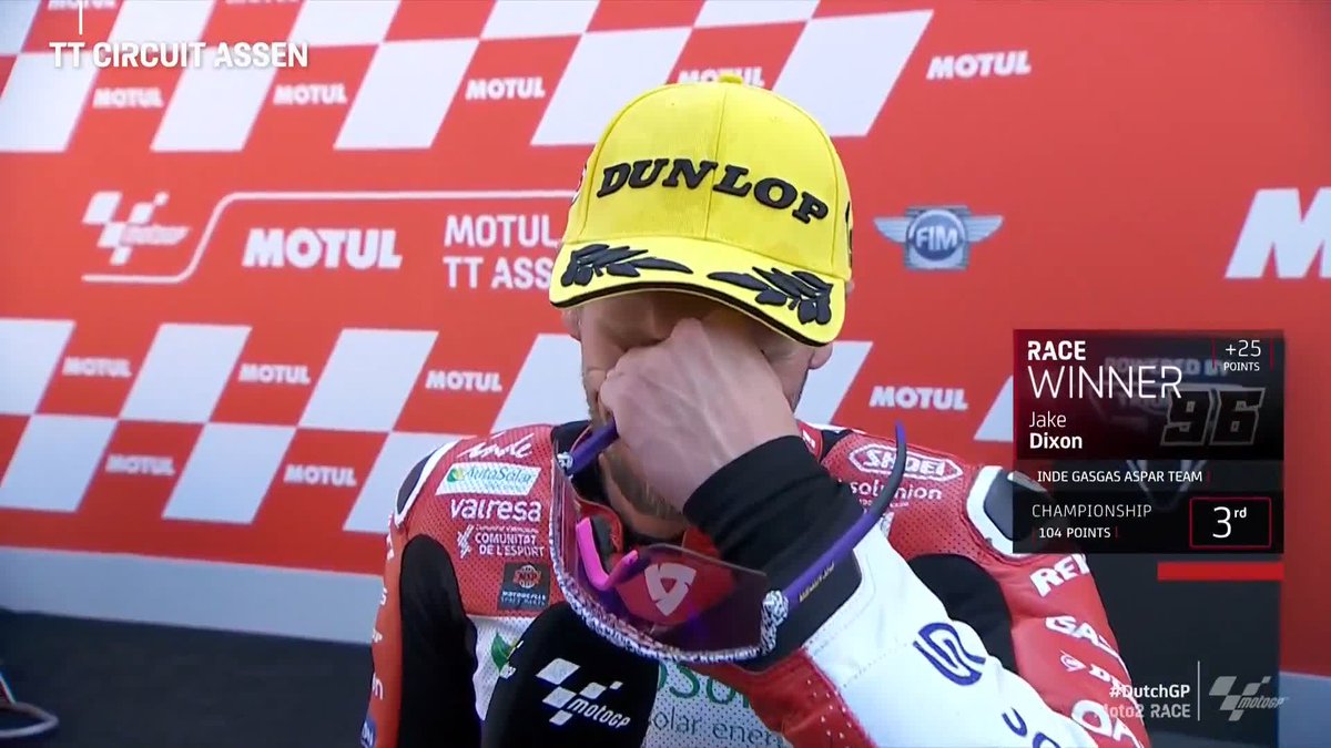 PURE EMOTION! 🥹 Jake Dixon tries to put into words what this win means for him 🙌 #DutchGP 🇳🇱