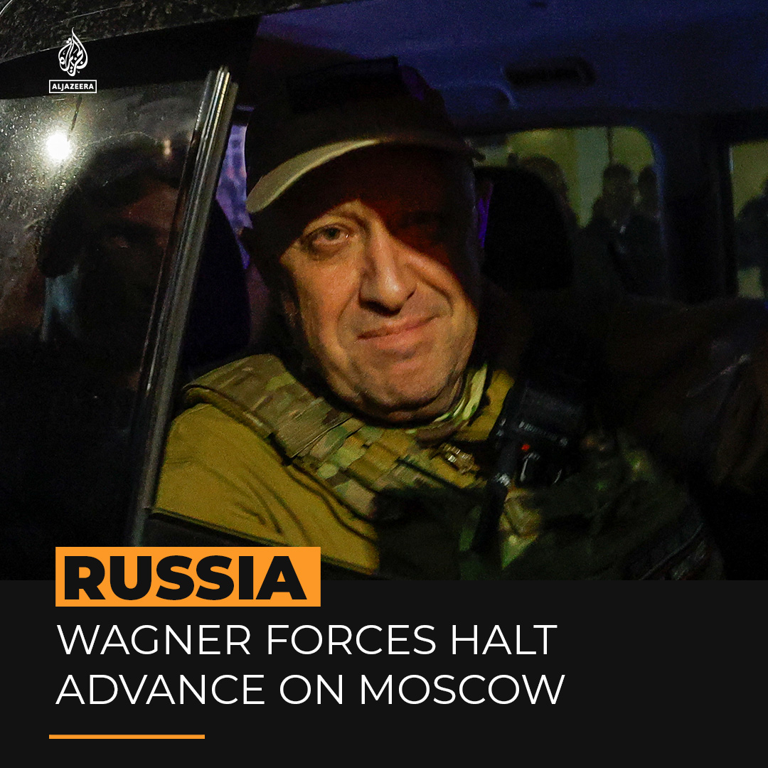 "For Wagner this looks like it might be the end." Wagner chief Yevgeny Prigozhin agreed to stop his mercenaries on their march to Moscow to ‘avoid bloodshed’ in exchange for free passage to Belarus ⤵️ 🔗: