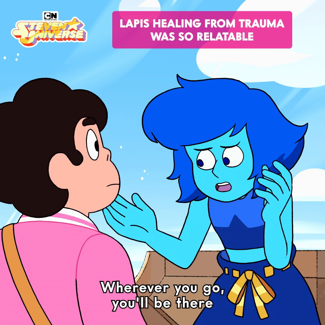 Nature and art for healing...We love this for Lapis 🌊💙 💪 #stevenuniverse #stevenuniverseedit #lapis #lapislazuli #cartoonnetwork #trauma #healing #therapy #mentalhealth
