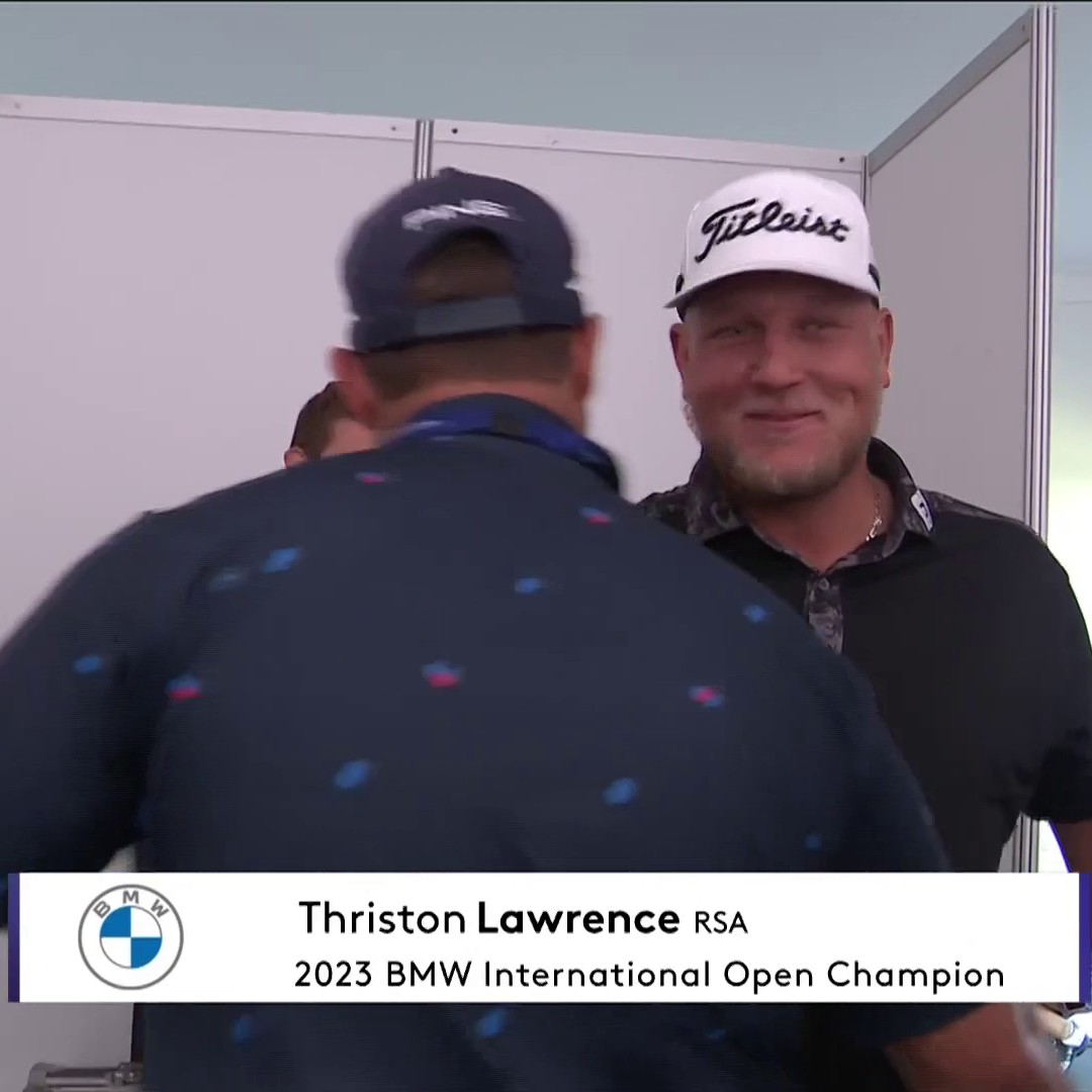 BREAKING: Thriston Lawrence wins the BMW international Open by one shot on 13-under-par 🏆