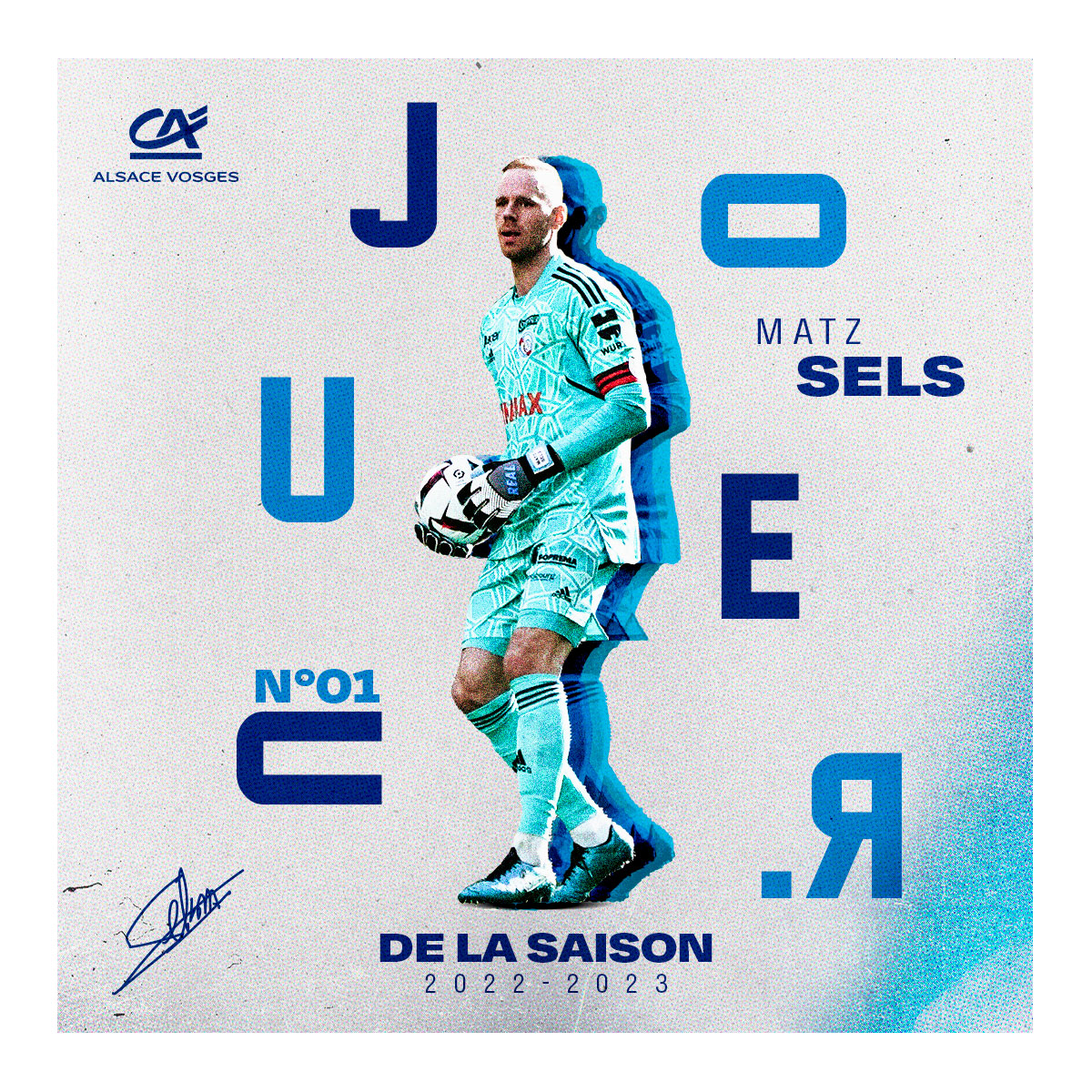 🏆 #StrasbourgeoisDeLaSaison | 𝐃𝐞𝐬 𝐩𝐫𝐞𝐬𝐭𝐚𝐭𝐢𝐨𝐧𝐬 𝐡𝐨𝐫𝐬-𝐧𝐨𝐫𝐦𝐞𝐬 𝐞𝐭 𝐮𝐧𝐞 𝐢𝐦𝐩𝐨𝐫𝐭𝐚𝐧𝐜𝐞 𝐜𝐚𝐩𝐢𝐭𝐚𝐥𝐞 ! 🔝 Matz #Sels est votre Strasbourgeois de la saison avec Crédit Agricole AV !