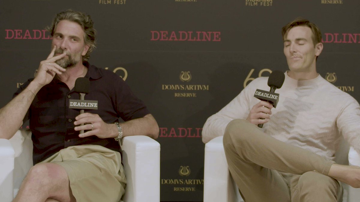 Actor Luca Calvani and director Conor Allyn discuss working with Amber Heard on ‘In The Fire’ during a stop at the Deadline Studio in Taormina, Italy for Taormina Film Fest