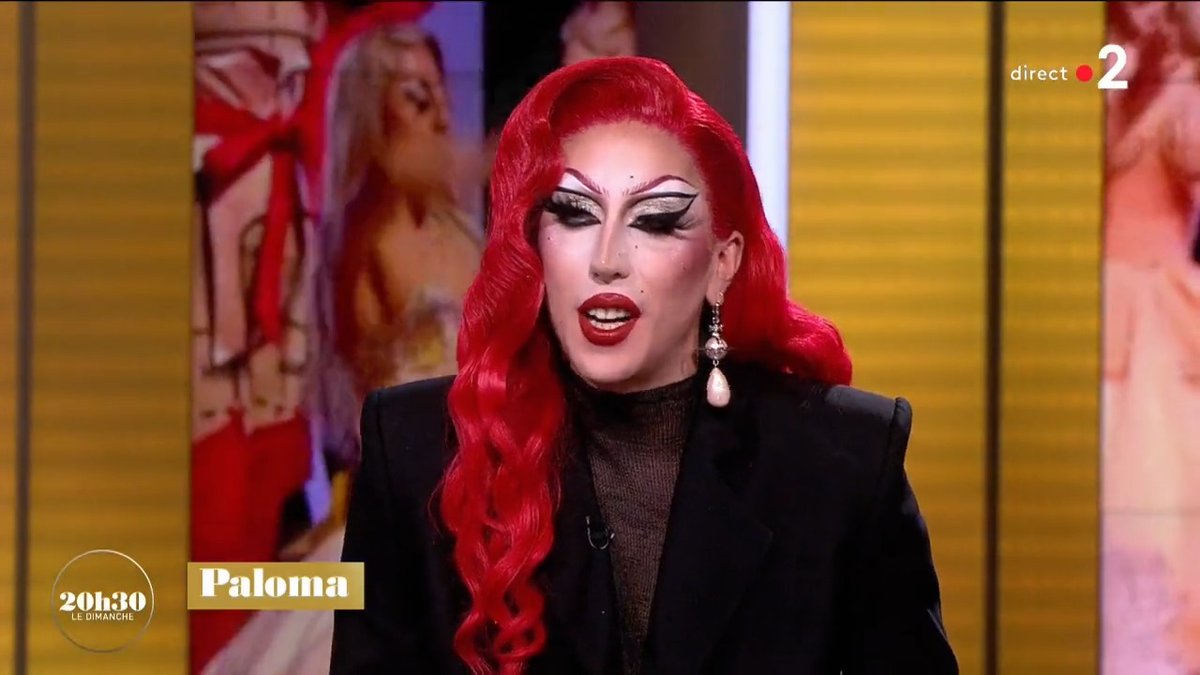 "Avant on m'appelait pour 'jouer la folle', maintenant on me donne la parole (...) je suis là pour représenter une communauté très minoritaire" 🎙️ 𝑷𝑨𝑳𝑶𝑴𝑨, gagnante de la saison 1 de Drag Race France 👑🇫🇷, est l'invitée de Laurent Delahousse dans #20h30ledimanche sur @France2tv 👈