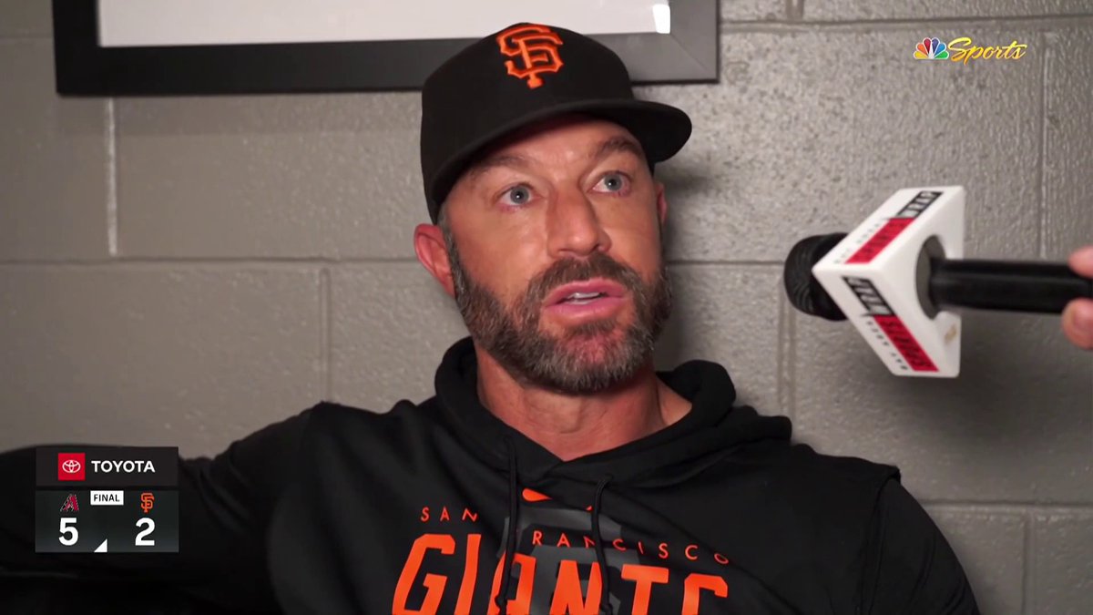 Gabe Kapler explains what happened on Blake Sabol's baserunning error in the eighth inning