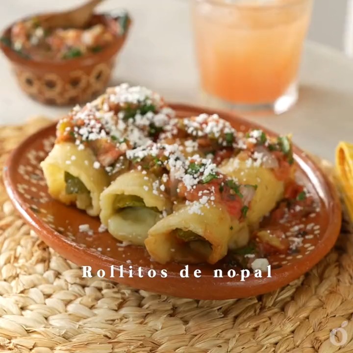 ¡Esta receta de rollitos de nopal es muy fácil de preparar! Por si fuera poco, también es una opción nutritiva para el menú de la semana Receta 👉