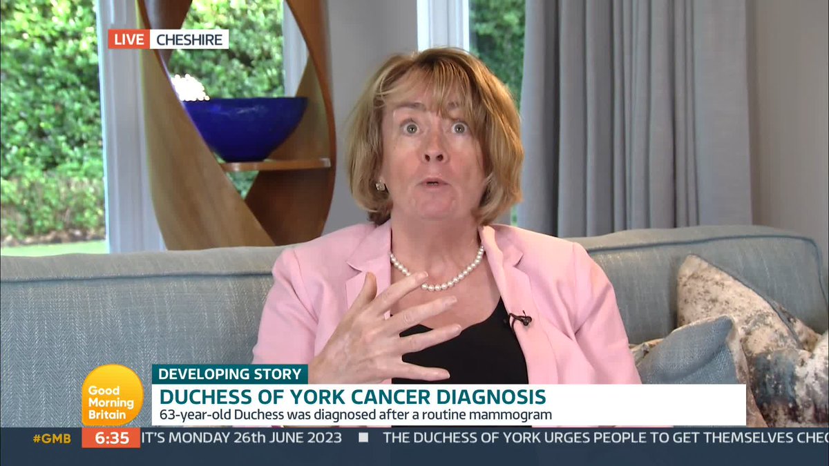 'Women out there who have got their letters must go and get their mammogram. It saves lives.' 'It's nothing to be feared. Nowhere near as bad as the dentist!' Professor Pat Price encourages anyone who has been invited to book a breast cancer screening to do so.