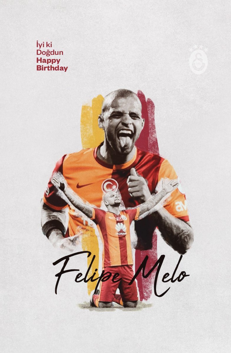 Bugün unutulmaz oyuncularımızdan Felipe Melo’nun doğum günü. 🎂 İyi ki doğdun Pitbull Felipe Melo! 🥳