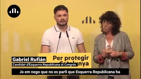 🎥[VÍDEO] Gabriel Rufián: "Esquerra Republicana ha negociat i aconseguit ✊ dignificar i apujar les pensions, una Llei audiovisual perquè els nostres fills i filles puguin veure més audiovisual en català que mai, una Llei d'habitatge digna, i apujar dos cops el salari mínim"