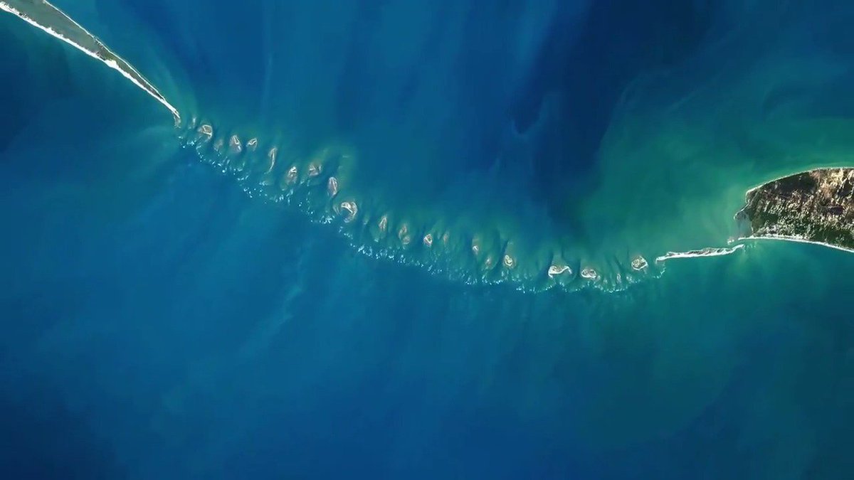 Rama's Bridge is a chain of natural limestone shoals, between Pamban Island and Mannar Island. Geological evidence suggests that this bridge is a former land connection between India and Sri Lanka. [read more: