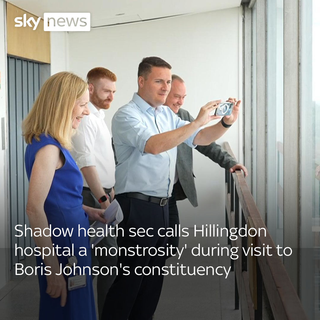 Wes Streeting MP described Hillingdon Hospital in Uxbridge as 'the worst hospital I've ever seen!' and pledged to build a new one if Labour were to form a government at the next election. Watch in full 👇