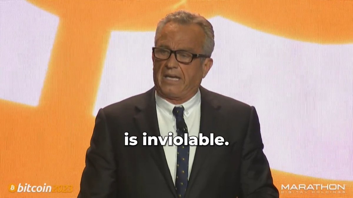 Presidental candidate and lifelong environmentalist Robert F. Kennedy Jr says he will defend #bitcoin technology and the criticism of energy use is 'exaggerated'