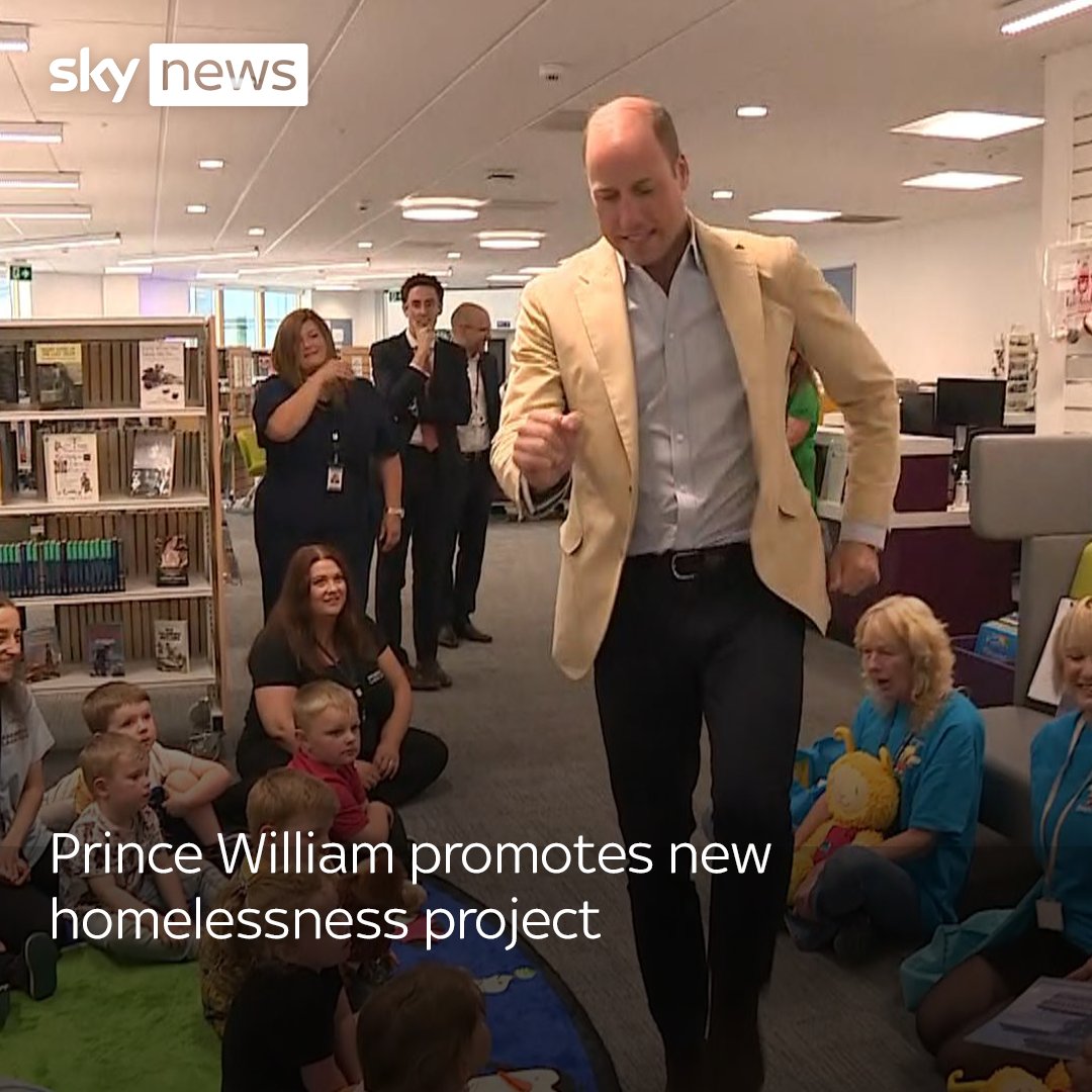 Prince William was in a whole mood today😂 I can only imagine him at story time with his own children 🤭😍#Homewards