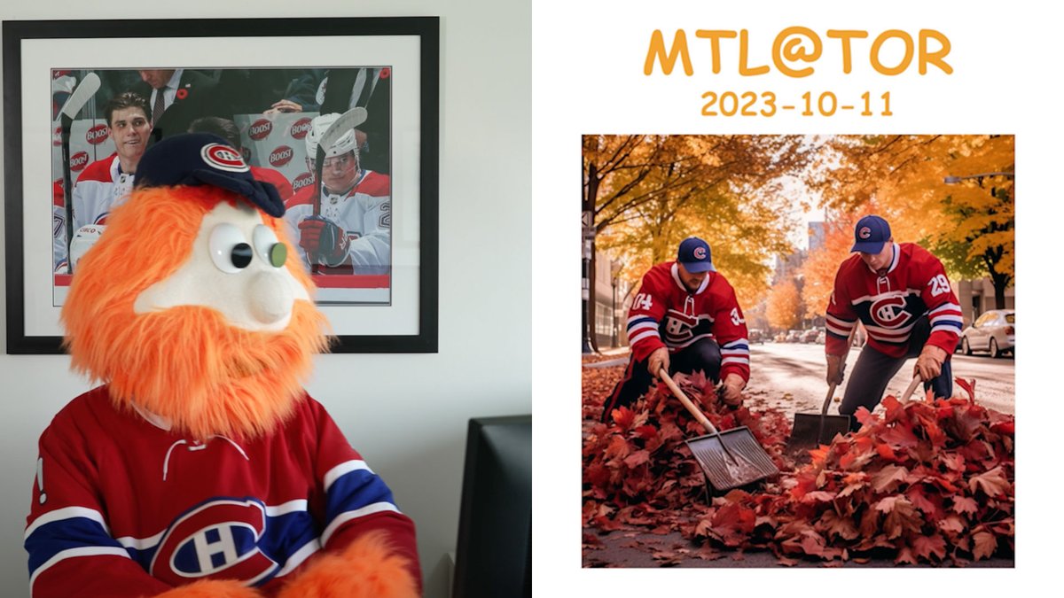 Découvrez notre calendrier complet de la saison 2023-2024... généré par l'IA ✨ Presenting our full 2023-24 season schedule... generated by AI #GoHabsGo