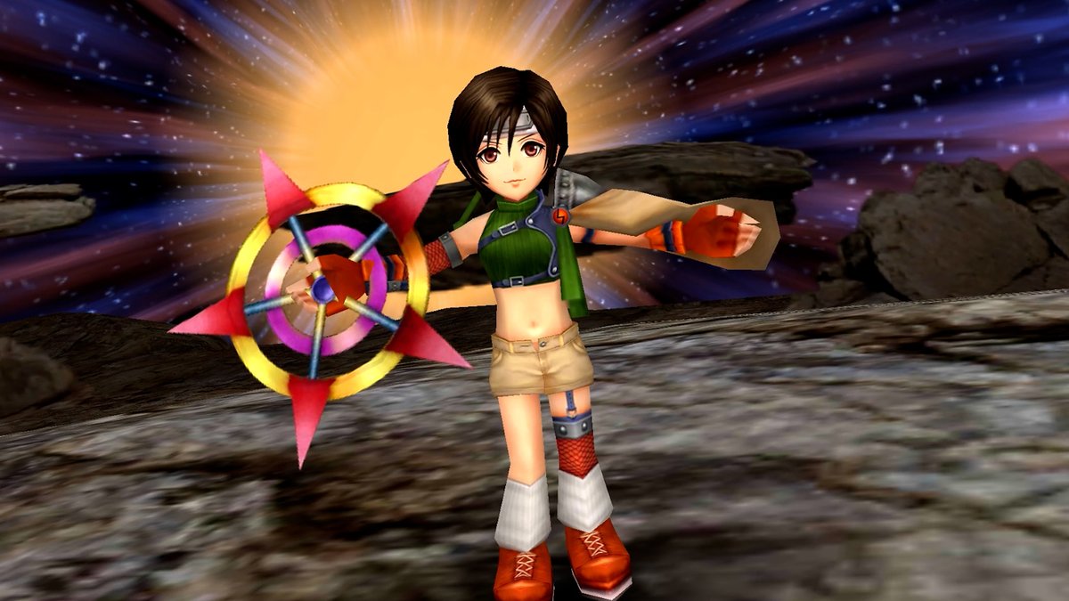 Yuffie's BT and FR (ft. Cinque!) arrive with her and Yuri's reworks! All Creation's BT effect unlocks the powerful Landscaper ability (9 group HP attacks), and raises party BRV DMG and HP DMG Limit based on # of debuffs on the enemy! #DissidiaFFOO
