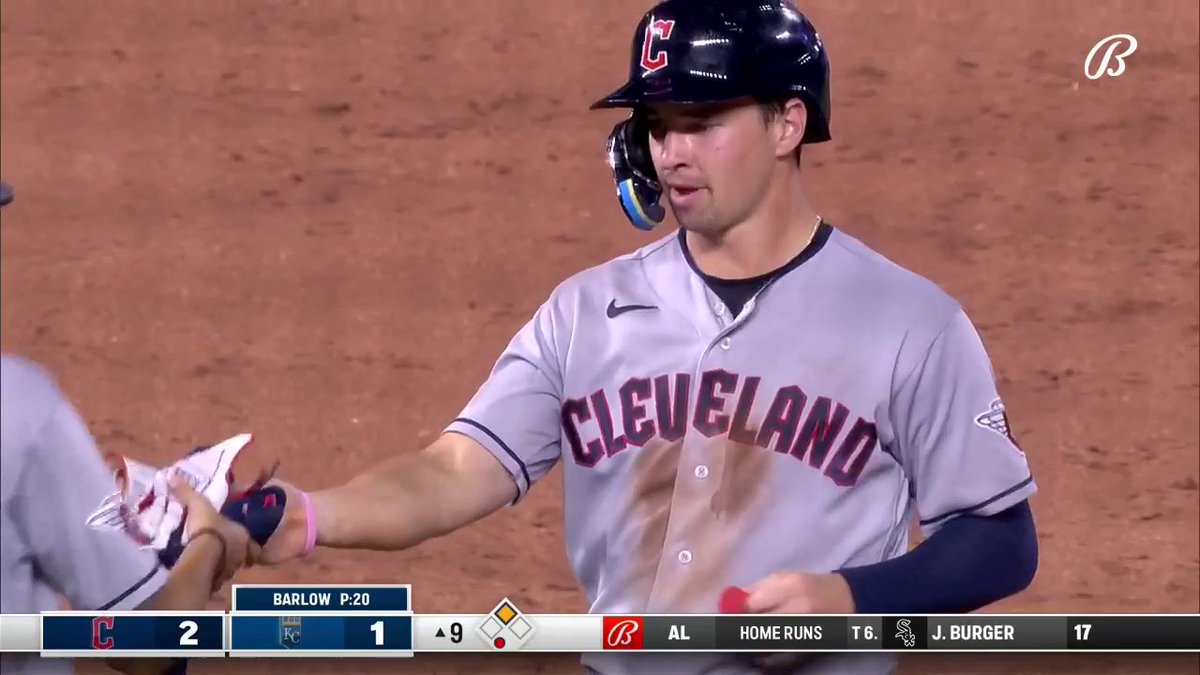 Will Brennan with a go-ahead double for the Guardians!