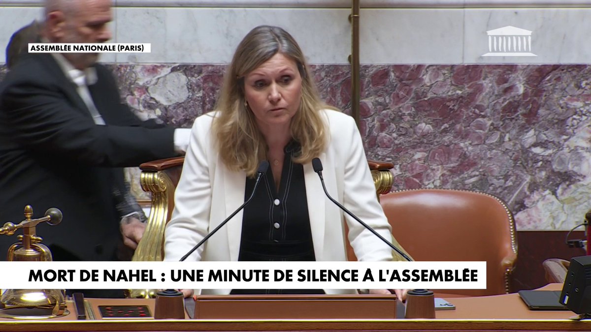 L’Assemblée nationale observe une minute de silence en hommage à Nahel.