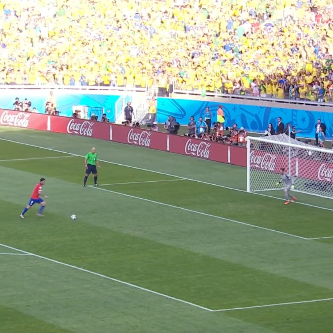 🇧🇷🙌 🇨🇱💔 La tanda de penales que definió un 𝐏𝐀𝐑𝐓𝐈𝐃𝐀𝐙𝐎 entre Chile y Brasil en la #CopaMundialFIFA hace exactamente 9 años.