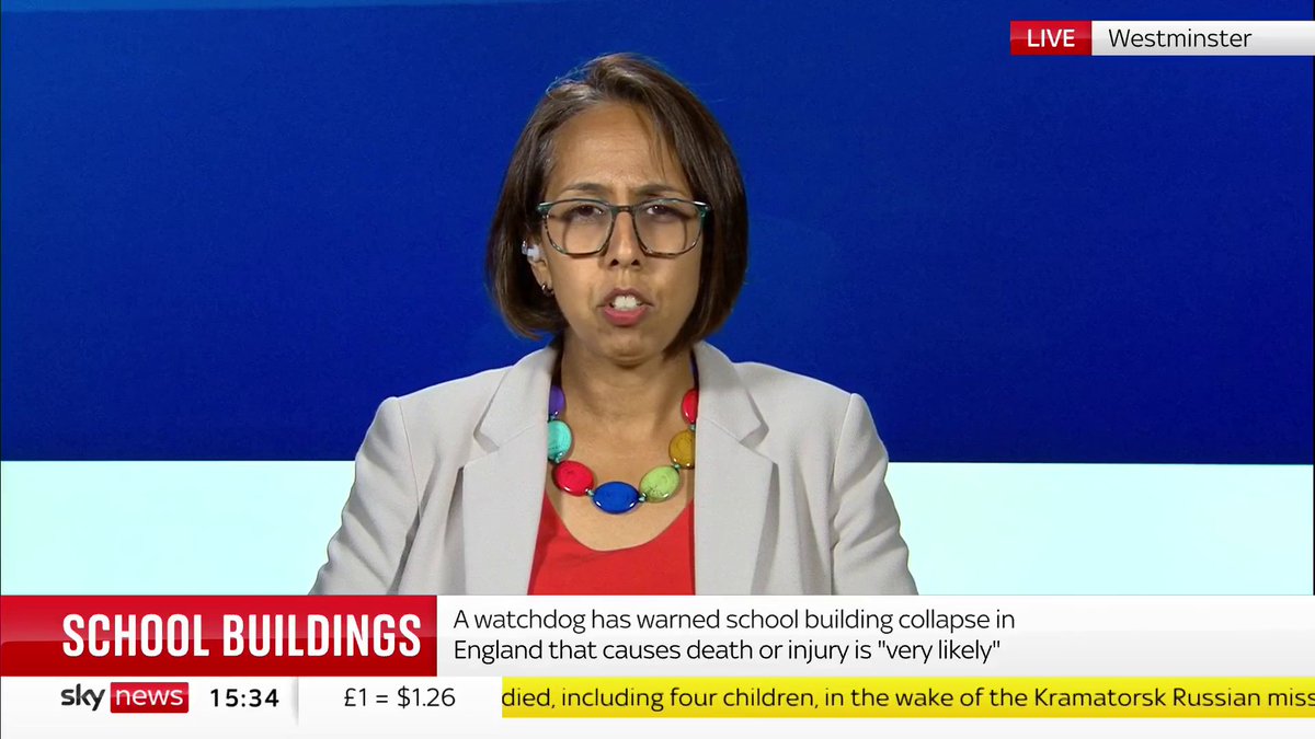 'The government is flying blind they don't know or understand the full extent of the problem'. Munira Wilson 🇺🇦 MP responds to a National Audit Office report that has found around 700,000 children in England are attending schools that need major repairs.