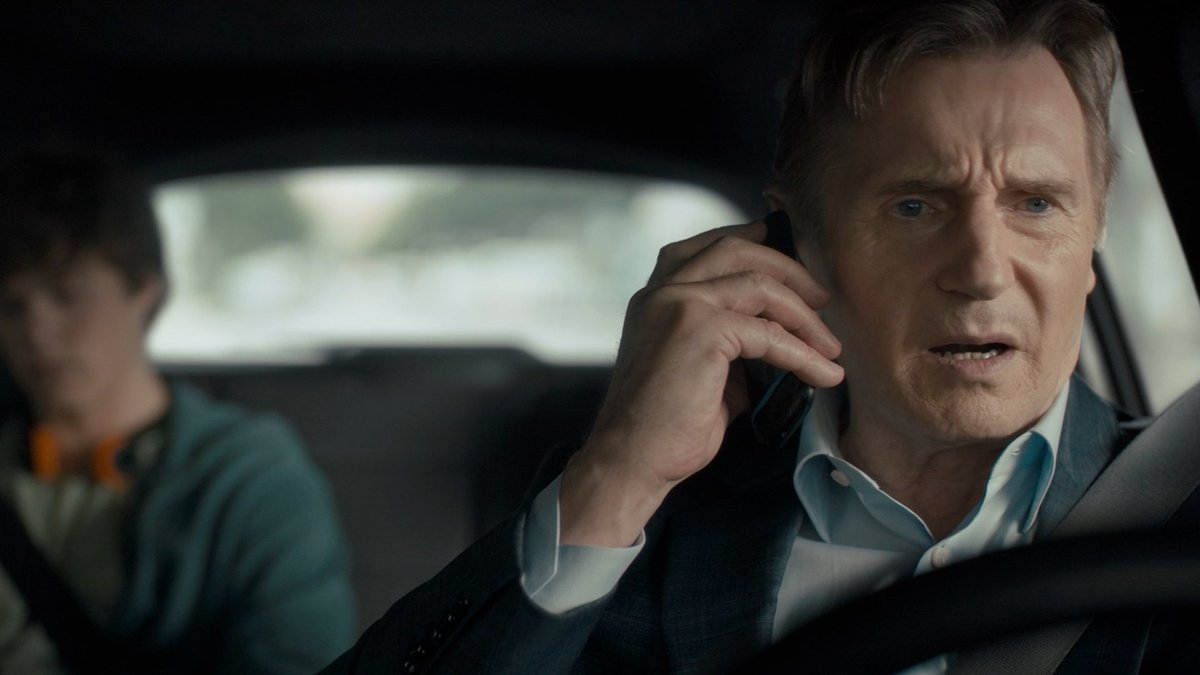 Liam Neeson can't stop driving or his family will explode in the first trailer for #Retribution