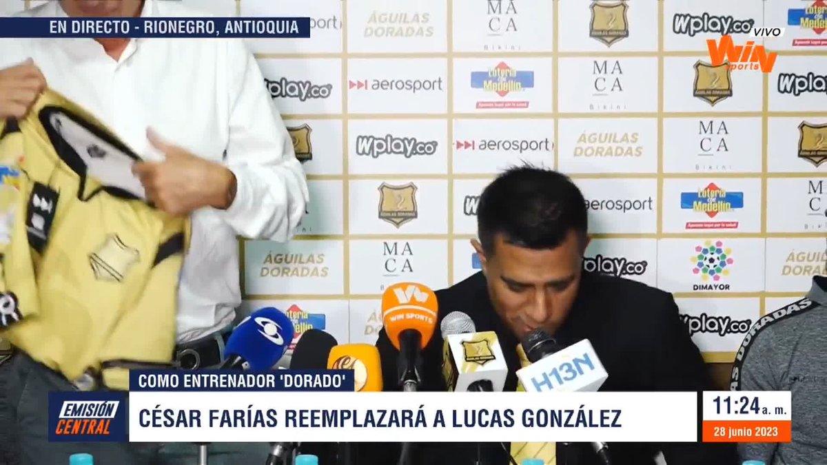 🎥¡El nuevo técnico de Águilas Doradas ya porta la camiseta del equipo dorado!