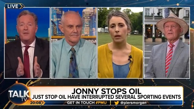 "We all think you're a bunch of puerile spoilt brats... the more of these things you do, the more we hate you!" Piers Morgan challenges Just Stop Oil protester Chloe Naldrett following today's disturbance at The Ashes test match. Piers Morgan | Talk | #PMU