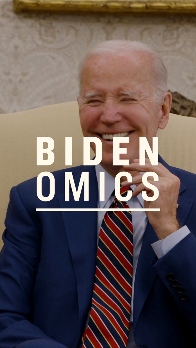Bidenomics is just another way of saying restoring the American dream after 40 years of trickle-down limited that dream to those at the top.