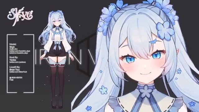 Skye v6.0 Showcase V: ❄️ Skye ❄️ Illust: yenko イェンコ ✦ 💛🐰 Live2D: @/BrianTsuii (Iron Vertex ⚒) #SkyheArt