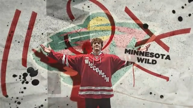 Go Wild!!! Charlie Stramel goes No. 21 to his home-state Minnesota Wild #BadgersintheBigs