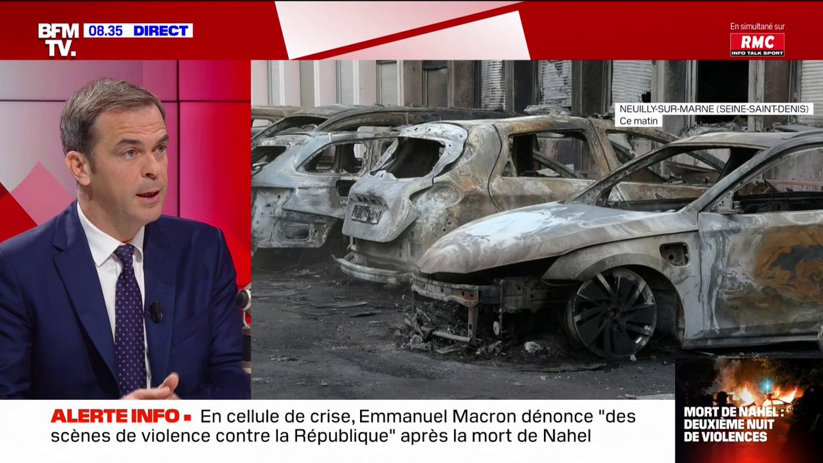 Olivier Véran (Olivier Véran): "Ce n'est pas la République qui est en garde à vue, ce n'est pas la République qui a tué ce jeune homme"