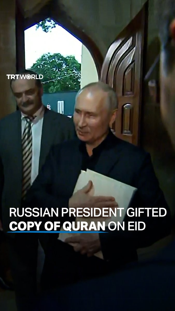 “The Quran is sacred for Muslims and should be sacred for others.” Russia’s President Vladimir Putin was gifted a copy of the Quran during his visit to the Juma Mosque of Derbent in Dagestan, known as the oldest mosque in Russia, on the first day of Eid al Adha