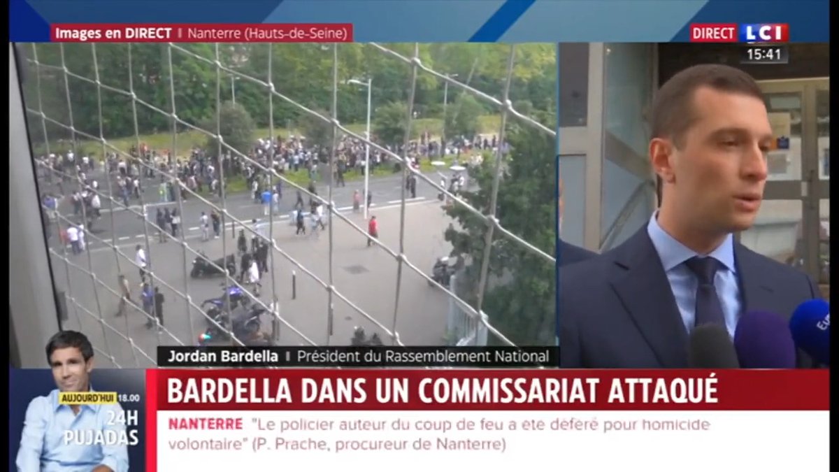 Quand on brûle des mairies, des écoles, des commissariats, quand on s'en prend à des représentants de l'autorité de l’État, on n'est pas une victime : on est un criminel qui doit être sévèrement puni. #Nanterre La loi et l'ordre doivent revenir sur le territoire français. LCI