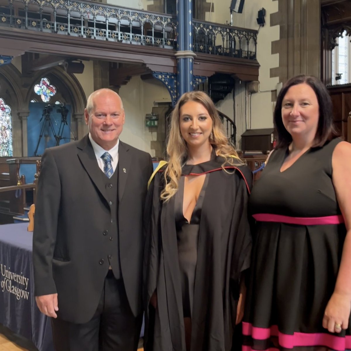 George Hepburn led UofG graduation ceremonies from 2008 - 2021 in his role as University Bedellus. He has seen over 50,000 UofG students graduate but yesterday was extra special as he led the ceremony for his daughter Emma's graduation! ♥️ #TeamUofG #UofGgrad23