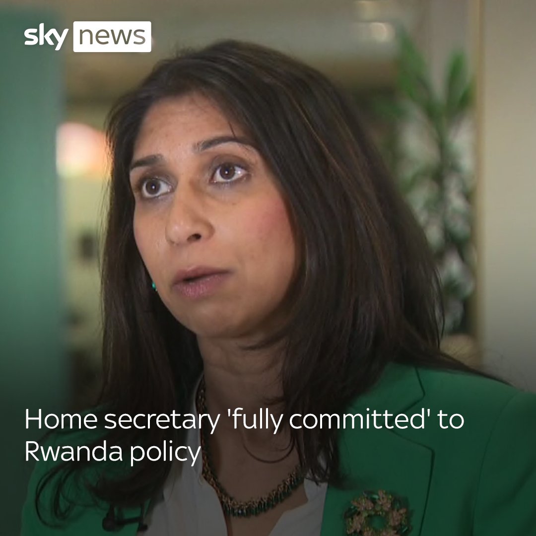 Home Secretary Suella Braverman has said she remains "fully committed" to the policy of deporting asylum seekers to Rwanda, despite the Court of Appeal ruling this morning that it is unlawful.