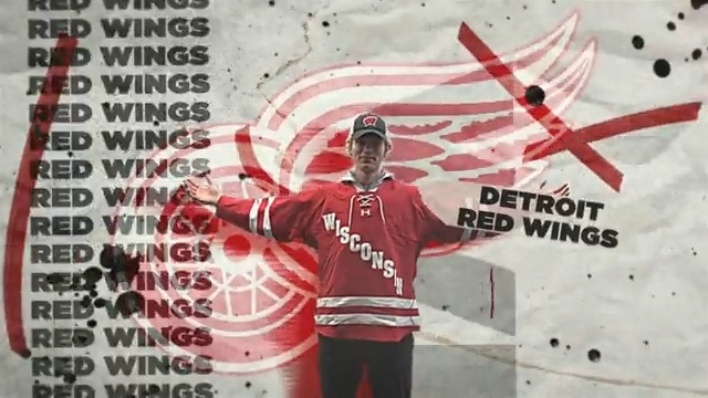 .Brady Cleveland ready to rock Detroit Wausau defenseman picked No. 47 (second round) by the @detroitredwings #NHLDraft