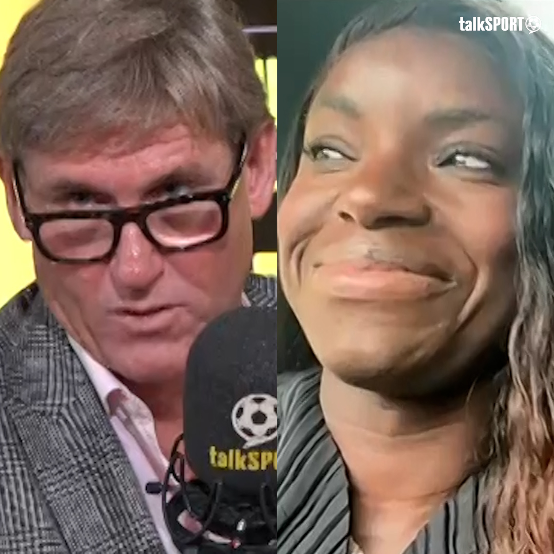 😳 𝗦𝗝: "If I had a technical director like Eni, I'd be fed up! It's manipulation by it's very definition!" ❌ 𝗘𝗔: "That's not what it is, Simon! There's no manipulation! It's communication!" Simon Jordan clashes with Eni Aluko over her comments on Declan Rice's transfer. 🔥