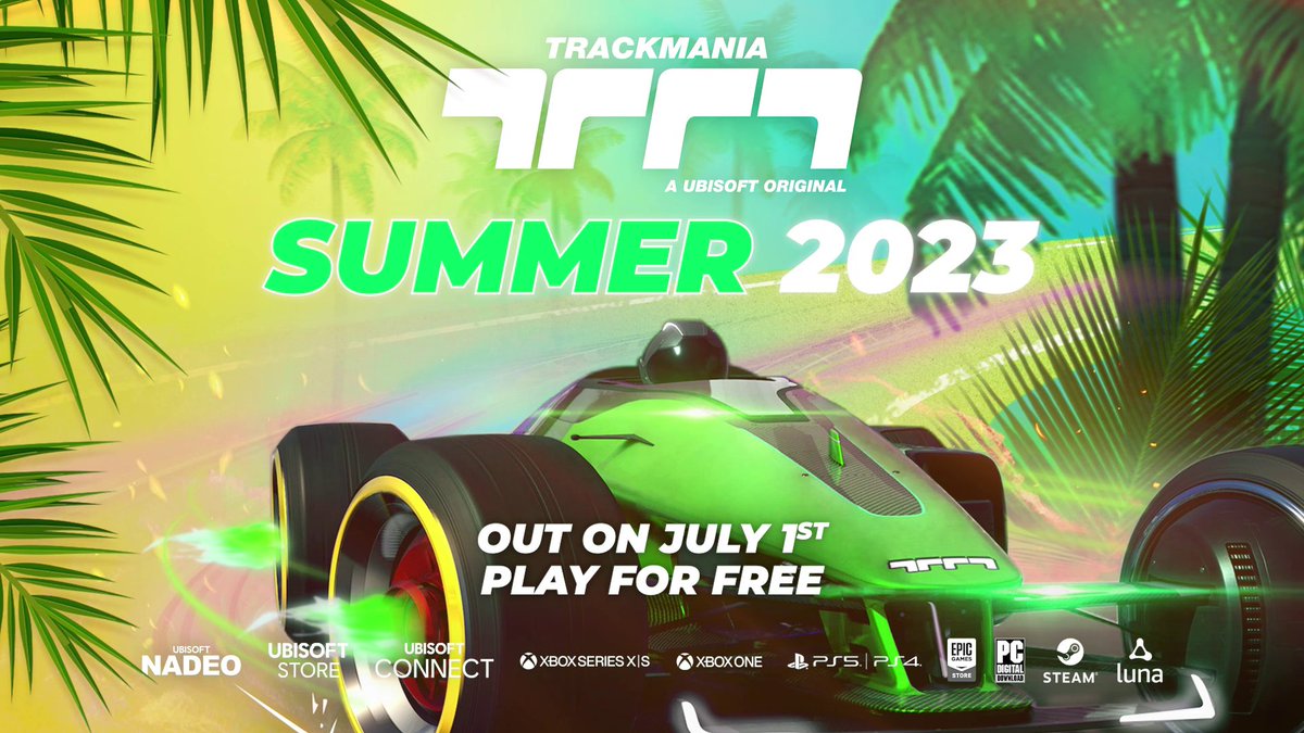Summer 2023 campaign is coming on July 1st, 5 PM CEST! 🌴 25 new tracks, with a new campaign unlocking system to offer a better progression for the players. More info about the upcoming update:
