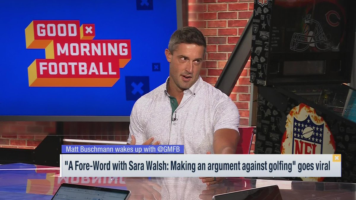 Yesterday, Sara Walsh made waves with her golf rant... So we decided it was only fair that her husband Matt Buschmann got to come on and defend himself... 🏌️‍♀️🏌️‍♂️